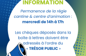 Information régie cantine et centre d’animation